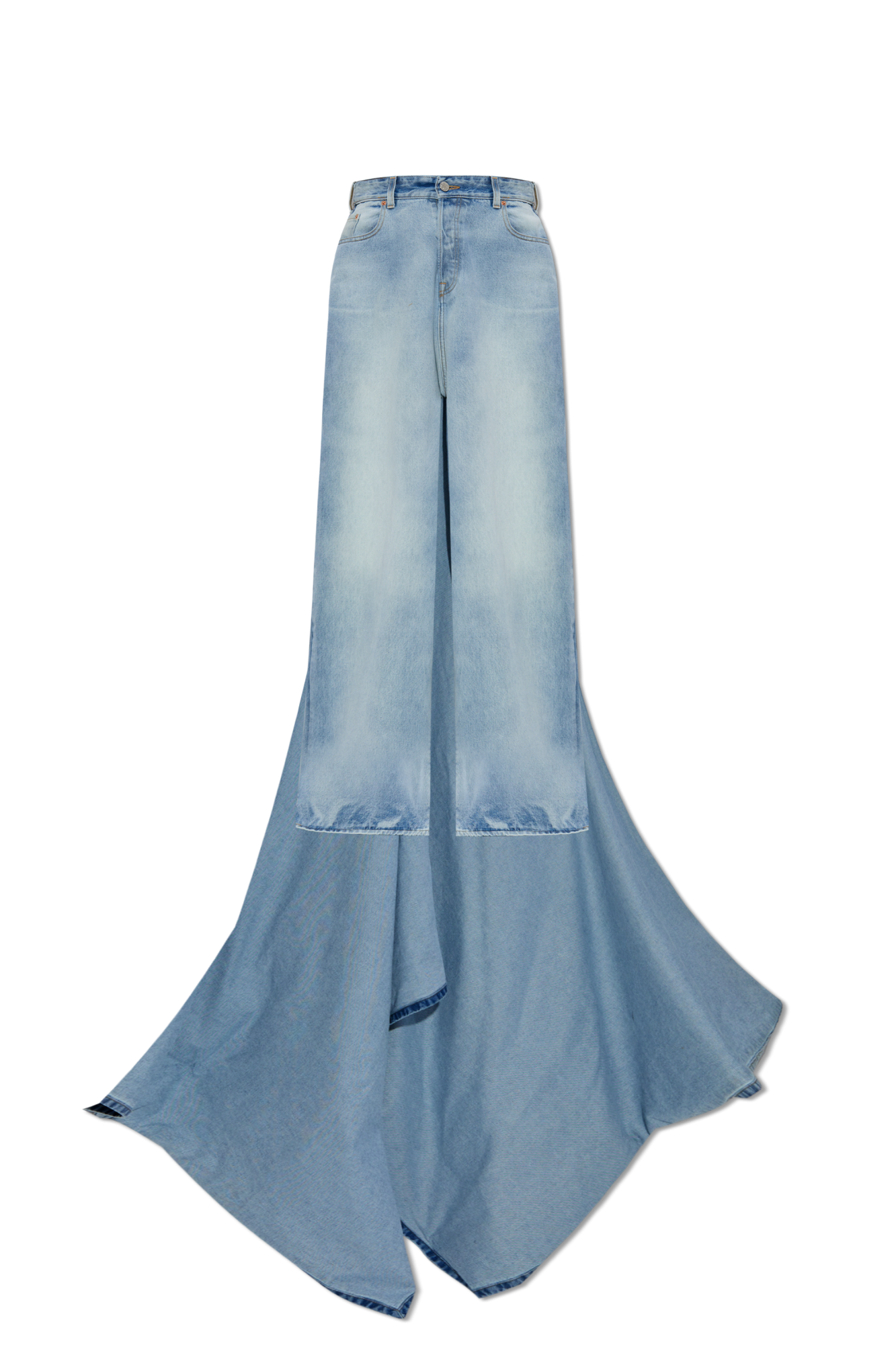 Light blue Jeans with train VETEMENTS - Vitkac Canada